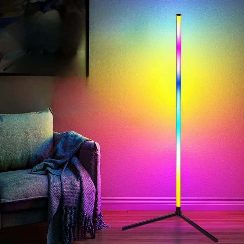 RGB gulvlampe med musikk-synk, fjern- og app-styring