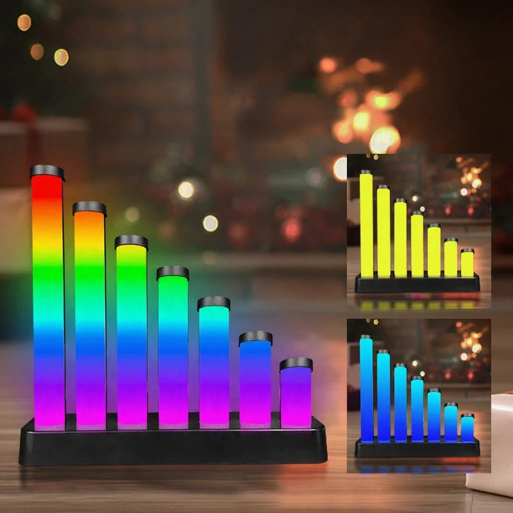 RGB LED-skrivebordslampe med lydreaktiv funksjon og app-styring