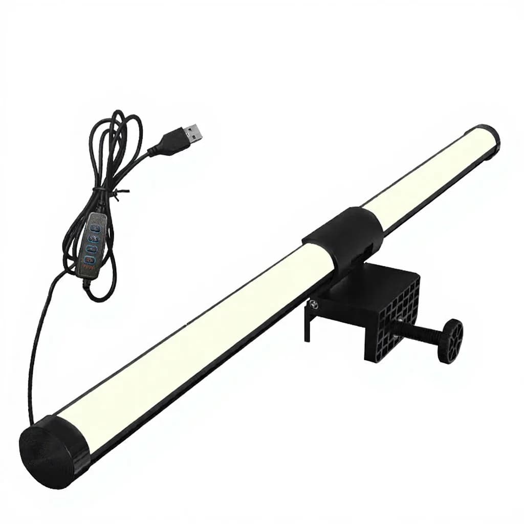 LED skjermlysbar USB-drevet skjermlampe for skrivebord