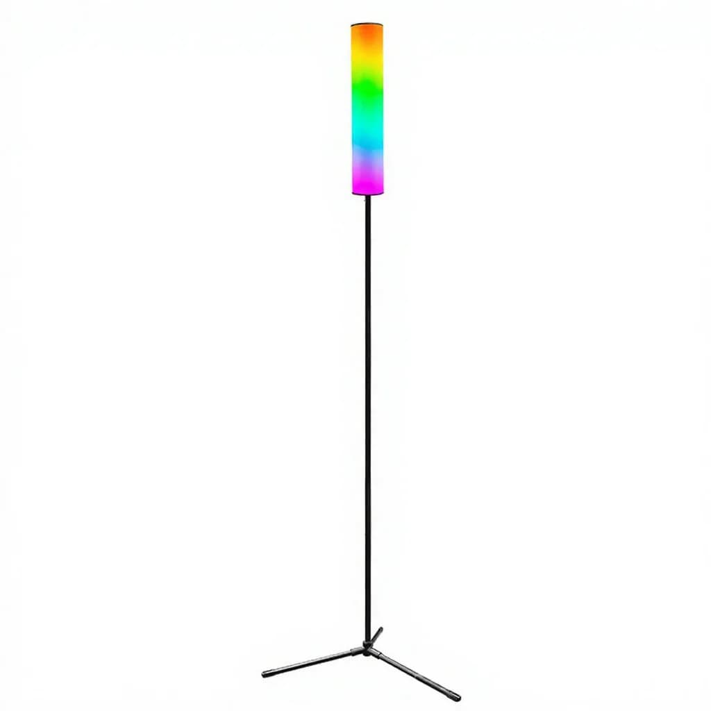 RGB LED stativgulvlampe med fjernkontroll for soverom og stue