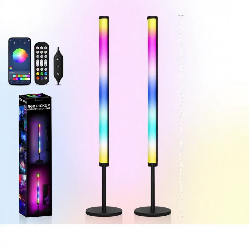 RGB LED atmosfærelampe for skrivebord med musikksynkronisering og app-styring