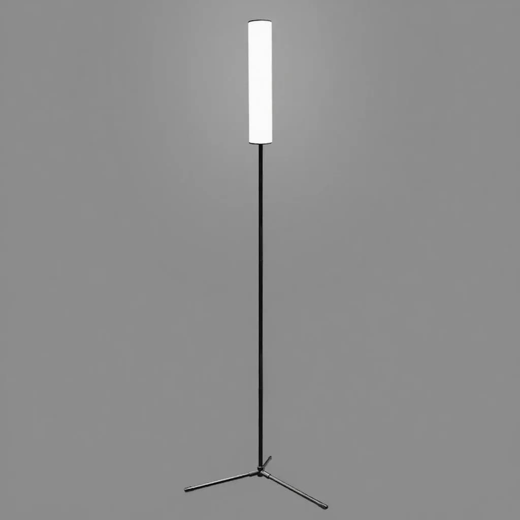 Justerbar LED-gulvlampe med stativ og tre fargemoduser