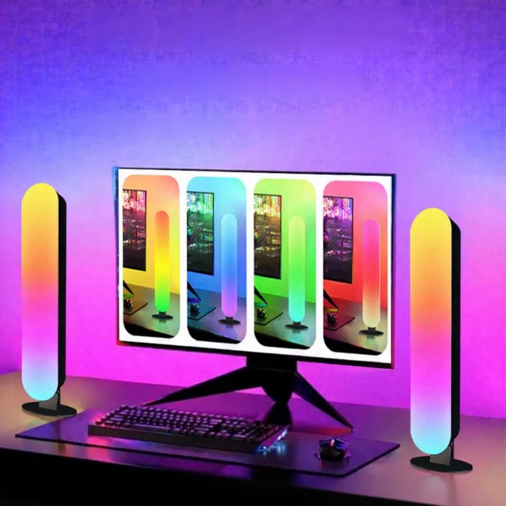 RGB LED-omgivelseslys med Bluetooth-musikksynkronisering og app-styring
