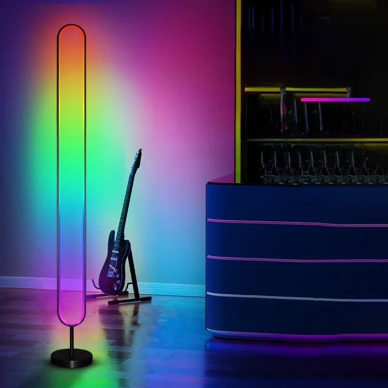 RGB LED lydaktivert atmosfærelys med app-styring