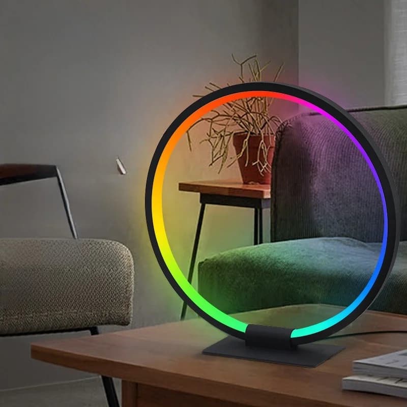 RGB LED atmosfære-nattlampe med musikk-synk
