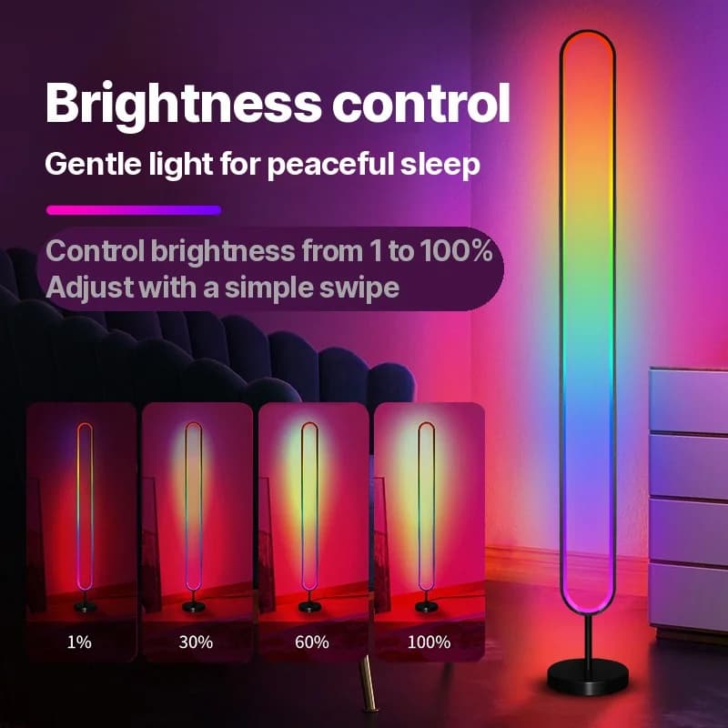 RGB LED lydaktivert atmosfærelys med app-styring