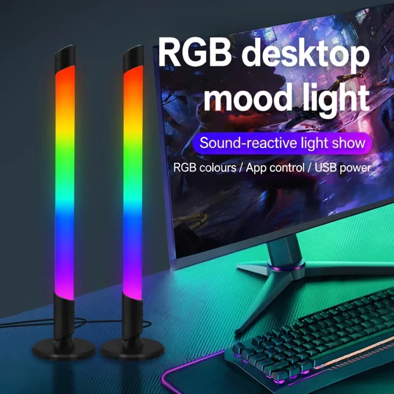 USB RGB-lys med musikk-synkronisering for gaming