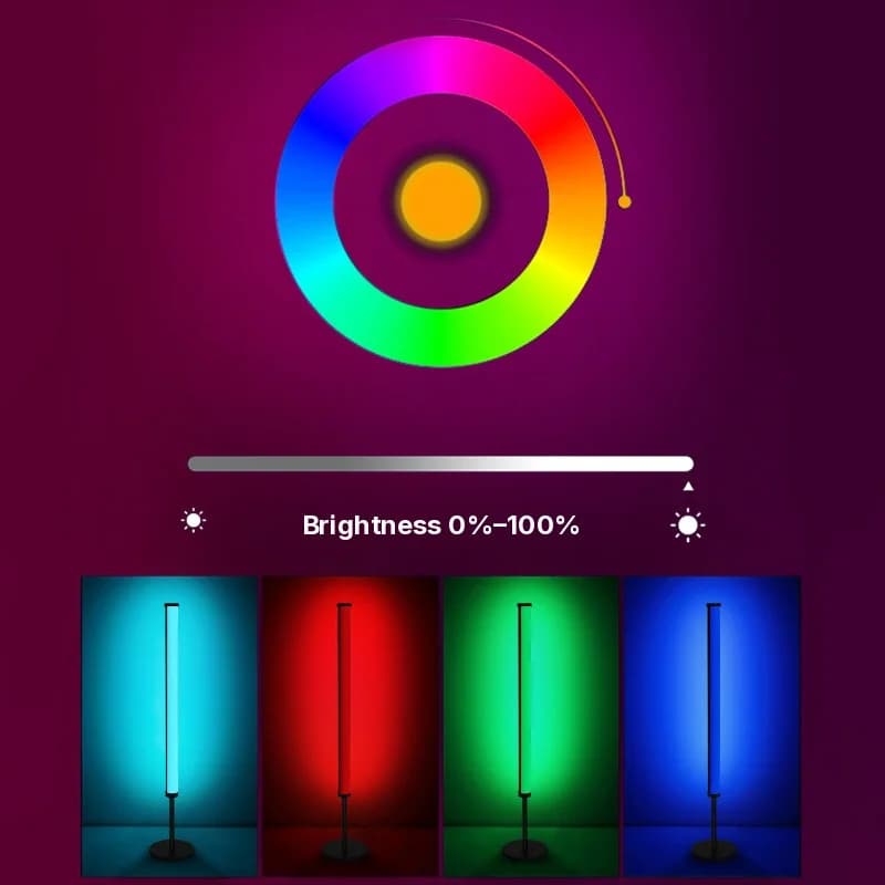 RGB LED atmosfærelampe for skrivebord med musikksynkronisering og app-styring