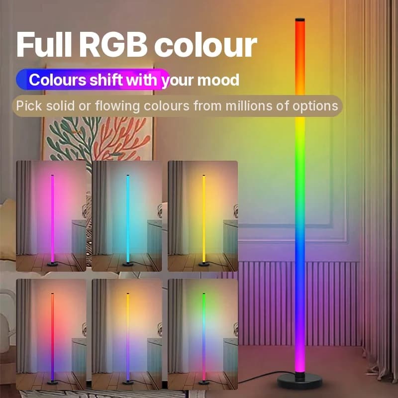 RGB modulær gulvlampe med musikk-synk og app-styring
