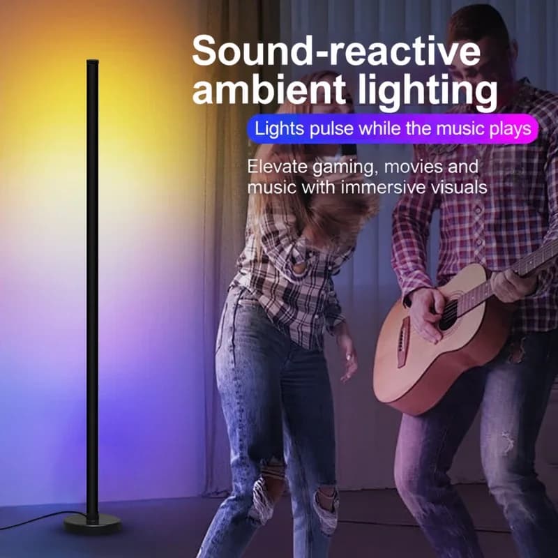 RGB modulær gulvlampe med musikk-synk og app-styring