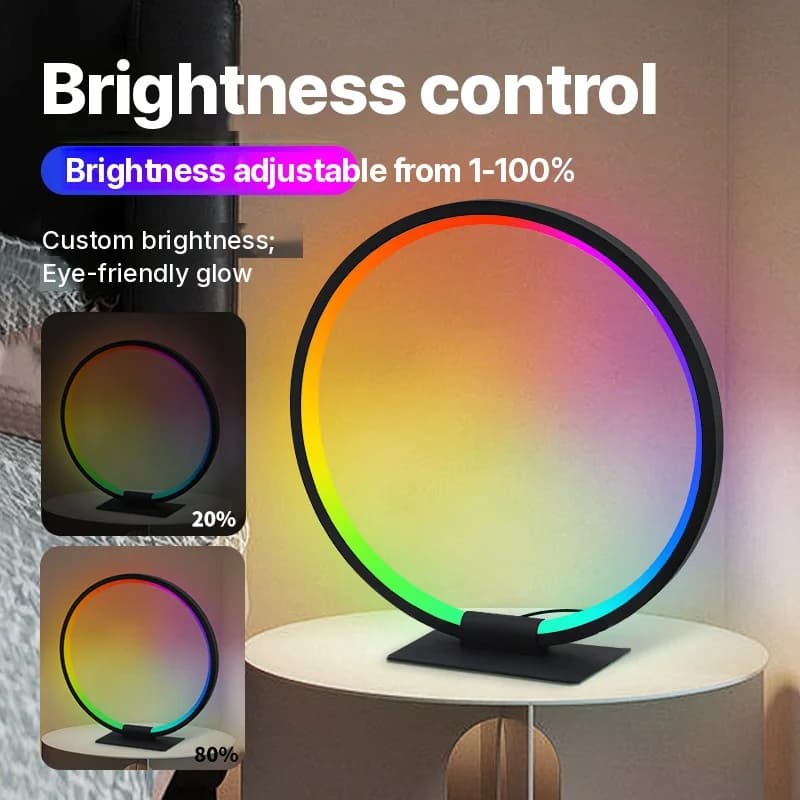 RGB LED atmosfære-nattlampe med musikk-synk