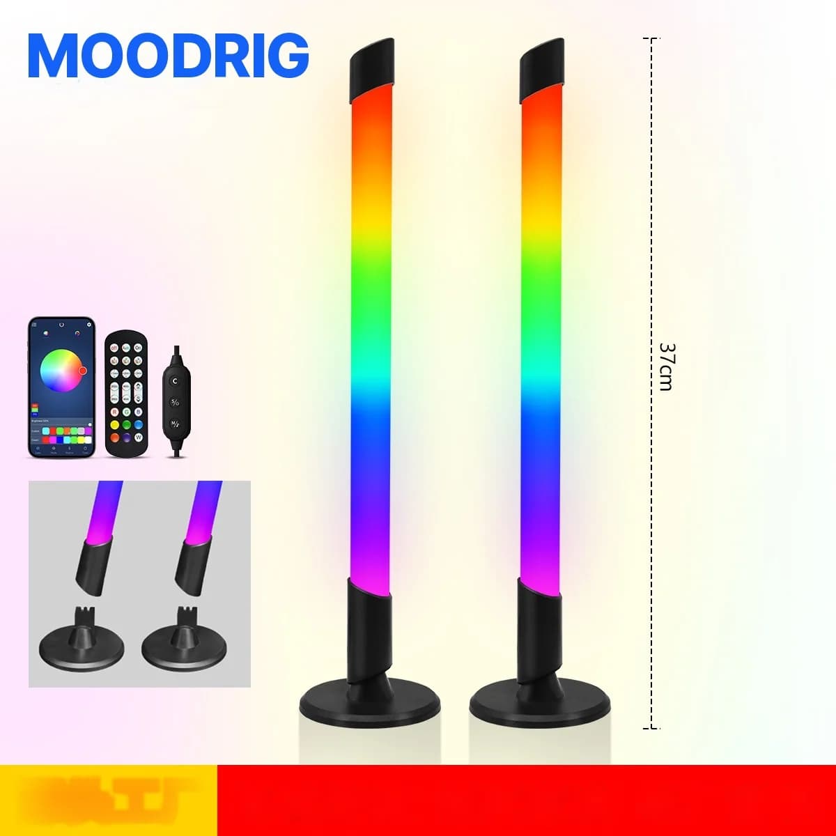 USB RGB-lys med musikk-synkronisering for gaming